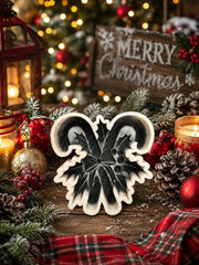 Candy Cane Holly 3D