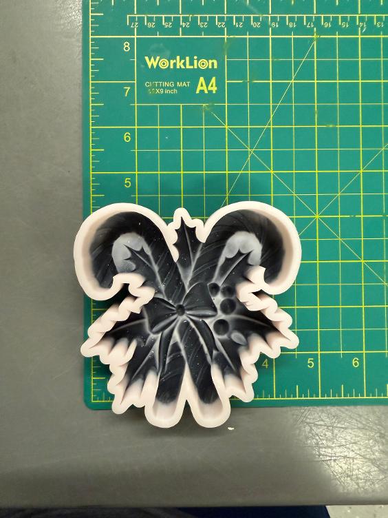 Candy Cane Holly 3D