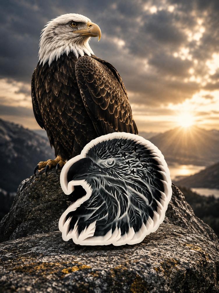 American Eagle Face 3D