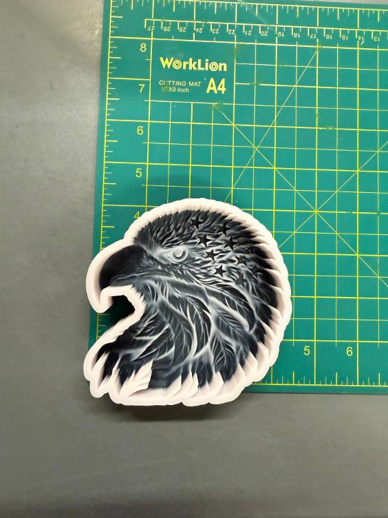 American Eagle Face 3D