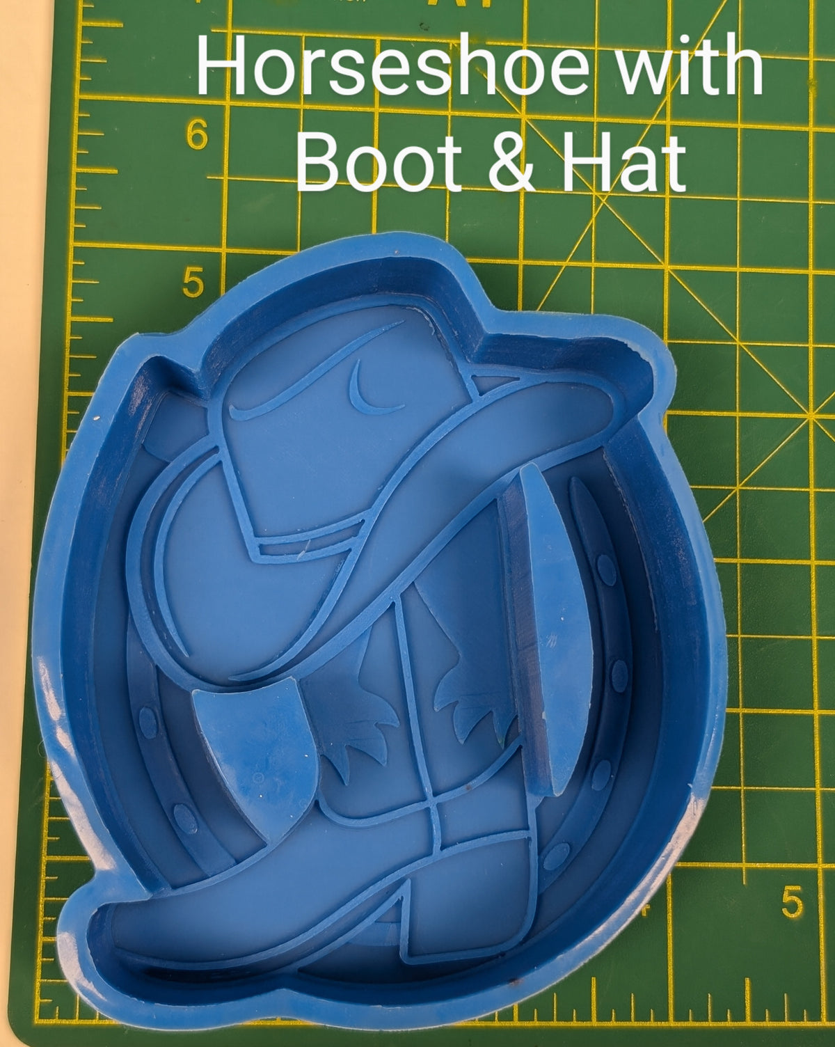 Horseshoe with Boot and Hat (50)